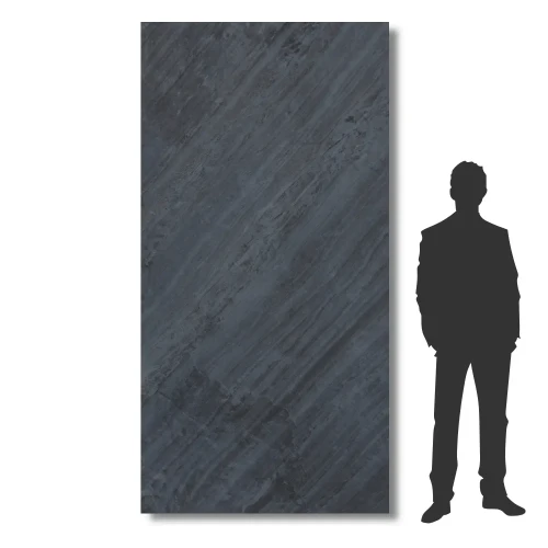 Przejdź do produktu Fornir kamienny Line Black XXL 122x280x0,2 cm