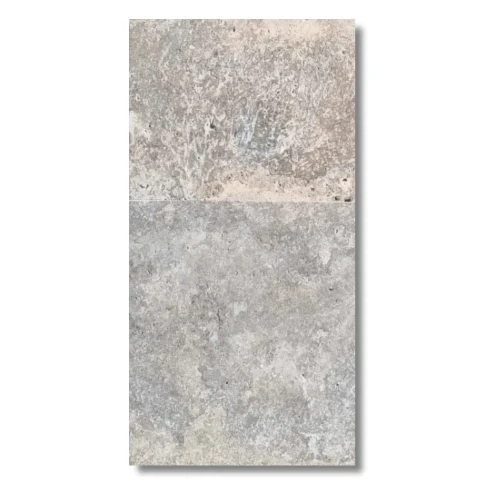 Przejdź do produktu Trawertyn Silver Latte Greige Bębnowany 40,6x61x1,2 cm