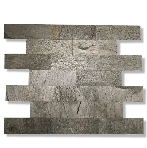Przejdź do produktu Kamień elewacyjny-dekoracyjny kwarcytowy Silver Shine 7x50 cm