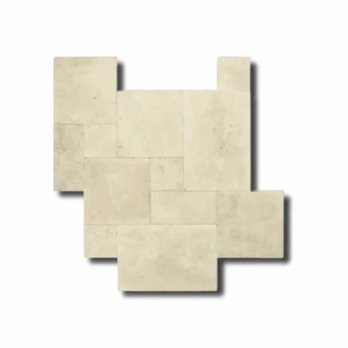 Przejdź do produktu Trawertyn 12mm Light Standard Bębnowany French Pattern 1kpl=0,742m2 | Komplet Rzymski