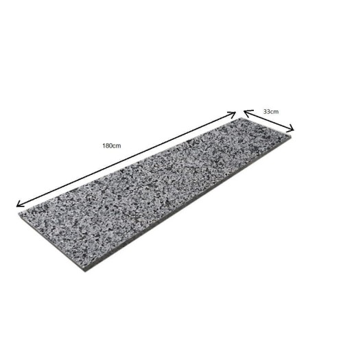 Przejdź do produktu Stopnica granitowa Dark Grey New G654 płomieniowana 180x33x2 cm