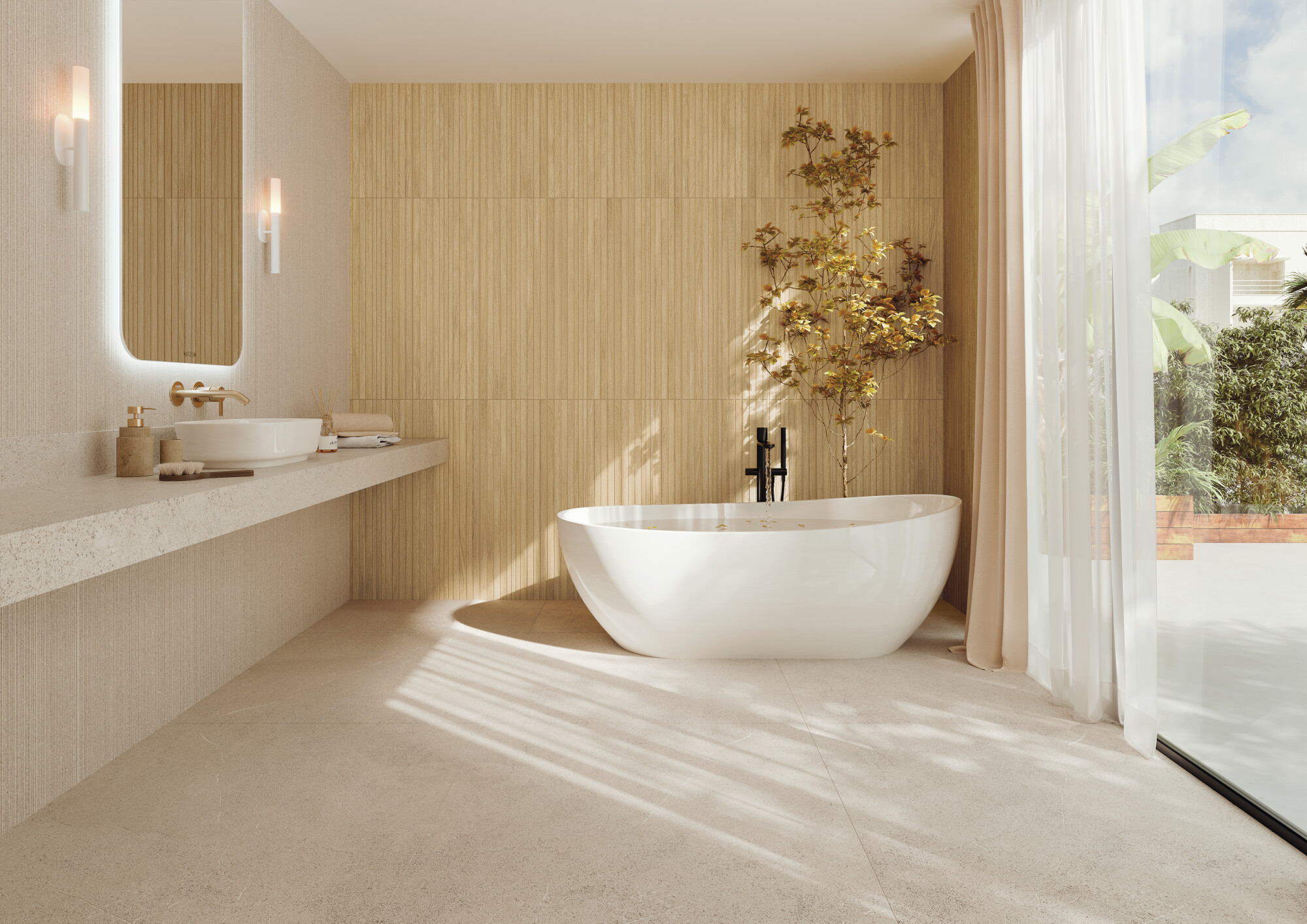 BLOOM-HONEY-DECOR-SP-33X100_PIEMONTE-SAND-SP-100X100_PIEMONTE-SAND-DECOR-ST-100X275_AMB1_SZ1.jpg
